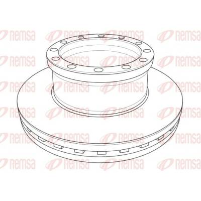 REMSA Brzdový kotouč Heavy Duty Brake Disc NCA1236.20
