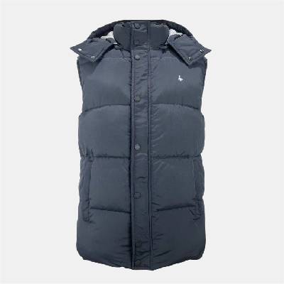Jack Wills Елек Jack Wills Men's Firstone Waterproof Detachable Hood Synthetic Fill Gilet - Black