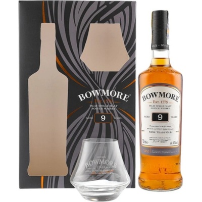 Bowmore 9y 40% 0,7 l (dárkové balení 1 sklenice)