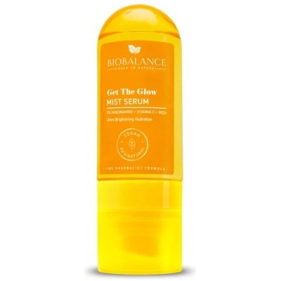 BIOBALANCE Get The Glow, спрей серум за лице за ултра блясък и хидратация, 80 ml