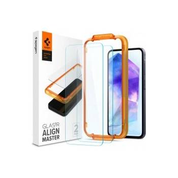 Spigen Glass tR AlignMaster 2 Pack for Samsung Galaxy A55 (AGL07775)