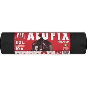 Alufix Торба за боклук alufix 110l 37 микрона extra силна черна 10 броя ms110duninew (ms110duninew)