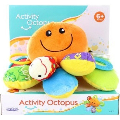 Parkfield plyšová chobotnice s chrastítky activity Octopus
