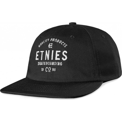 ETNIES SKATE CO STRAPBACK Black/White