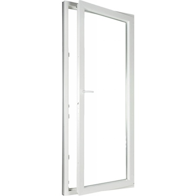 Aluplast Plastové jednokřídlové balkonové dveře pravé dvojsklo 90 x 200 bílé – Hledejceny.cz