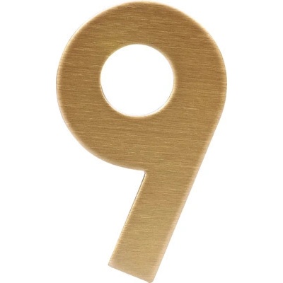 Nerezové číslo RN.75L.9.MD v plochom 2D prevedení