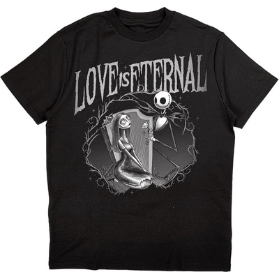 Disney tričko The Nightmare Before Christmas Jack & Sally Love Is Eternal čierne