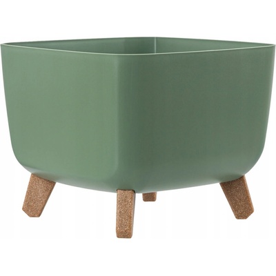 Prosperplast Květináč plast zelený 39 x 39 x 27 cm