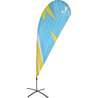 Beachflag vlajka - Kapka Vyberte variantu: Rám + grafika, Velikost vlajky: S - 780x1780 mm