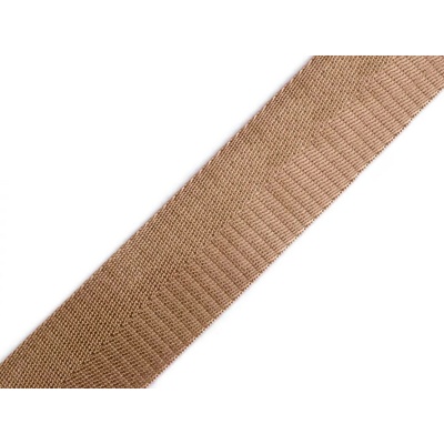 Hladký oboustranný popruh s leskem šíře 38 mm Varianta: 3 béžová