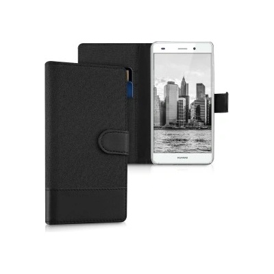 Púzdro kwmobile Flipové Huawei P8 Lite antracitové