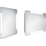 Nimco - Огледало за баня с LED подсветка, 60x80 см, заоблено, алуминий ZP 18002 (ZP 18002)