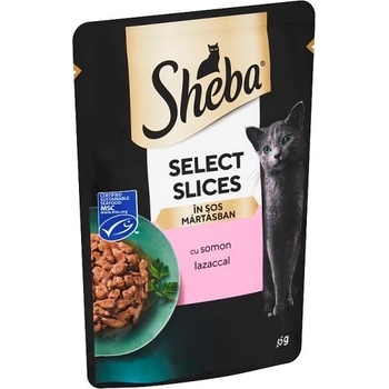 Sheba Select Slices losos v šťave 85 g