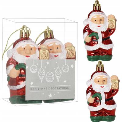 Springos CA1324 VIANOČNÁ OZDOBKA SANTA 8 CM 2 KS.