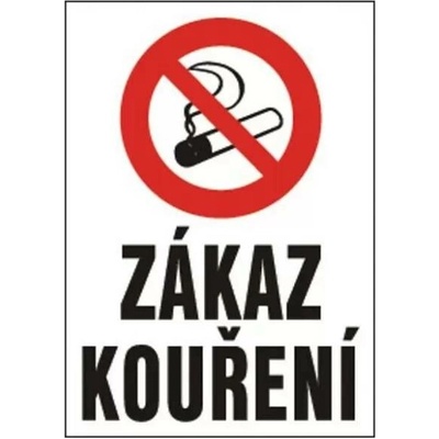 Tabulka bezpečnostní - Zákaz kouření 12318