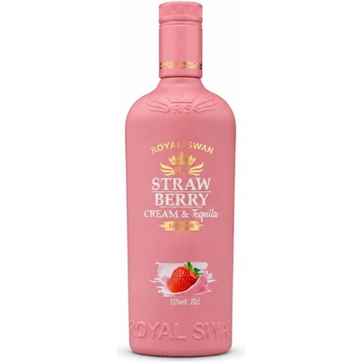 Royal Swan Strawberry Cream Tequila 15% 0,7 l (holá láhev)