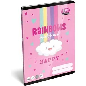 ICO Lollipop Rainbow: Тетрадка с редове A5, 3. клас (7500169001)