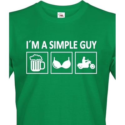 Triko Iam Simple Guy zelená
