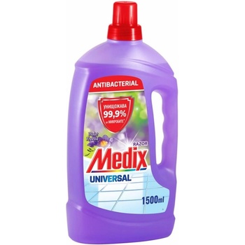 Medix Препарат за почистване на под Razor, универсален, фрезия, 1.4 L, лилав