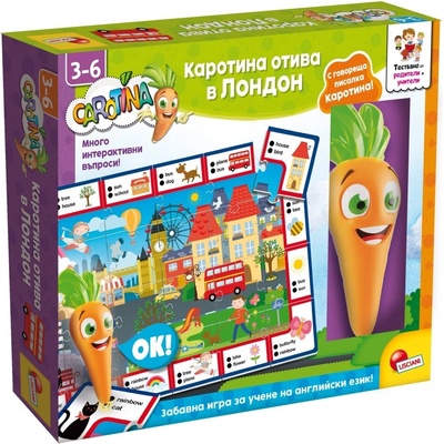 Lisciani Giochi Образователна интерактивна игра Lisciani Giochi Carotina - В Лондон (български език) (LIBG85606)