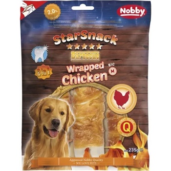 NOBBY Лакомство StarSnack 2в1 Barbecue Wrapped Chicken 235 гр / 3 бр - 15 см x 40 мм NOBBY Германия 50445