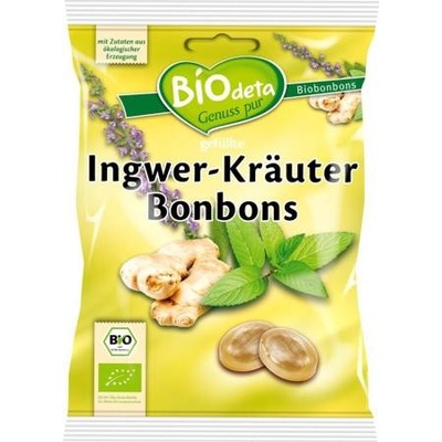 Biodeta Bio Bonbóny zázvor a byliny 75 g