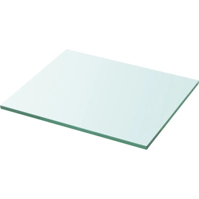 vidaXL Плоча за рафт, прозрачно стъкло, 30 x 25 см (243810)