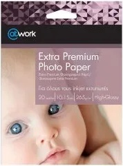 @Work Фотохартия Extra Premium High-Glossy 10x15см 265г 20 листа