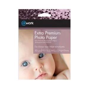 @Work Фотохартия Extra Premium High-Glossy 10x15см 265г 20 листа