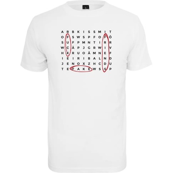 Mister Tee Мъжка тениска в бял цвят Mister Tee Crossword UB-MT1670-00220 - Бял, размер XS