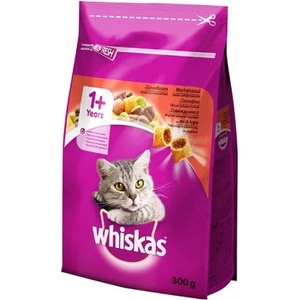 Whiskas dry с говеждо месо 300гр