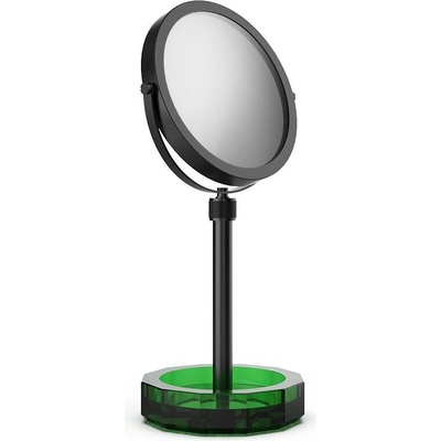 Decor Walther Козметично огледалце Kristall със зелена основа черен мат (0942196)