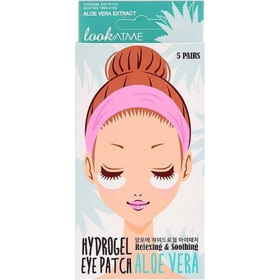 LookAtMe Хидрогелни пачове за очи с екстракт от алое и колаген, 5 х 2 броя