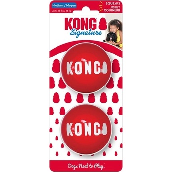 Kong Hračka guma Signature loptu 2 ks M