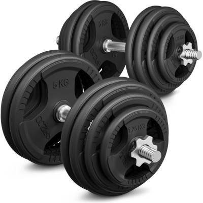4FIZJO nastaviteľné liatinové činky 2 x 30 kg