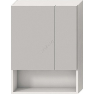Jika H4532410383041 - Огледален шкаф LYRA 80x60 см, бял, с рафт (LF0080)