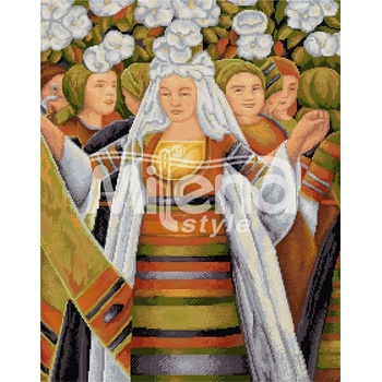 Milena Style Невеста - гоблен със схема конци Ariadna 1: 1