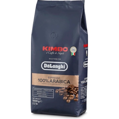 KIMBO DeLonghi Espresso 100% Arabica кафе на зърна 1 kg