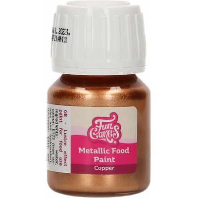 Cakesupplies Bronzová jedlá metalická farba Metallic Food Paint Copper 30ml