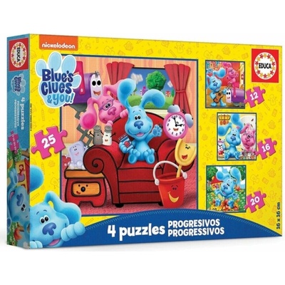 EDUCA Blue's Clues 4v1 12,16,20,25 dielov