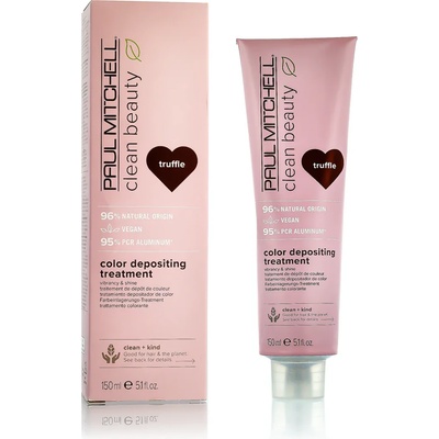 Paul Mitchell Clean Beauty Color Protect Color Depositing Treatment Маска за коса за жени 150 ml цвят Truffle