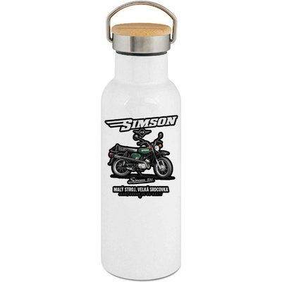 123TRIKO termoska Simson S51 Malý stroj, velká srdcovka 500 ml motorka