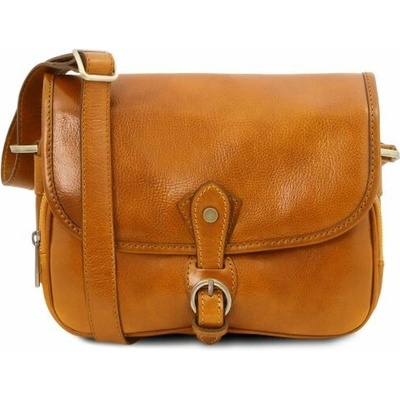 Tuscany Leather Kožená kabelka cez rameno Alessia Čierna