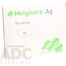 Melgisorb Ag absorpční algin. sterilní 10 x 10 cm 10 ks