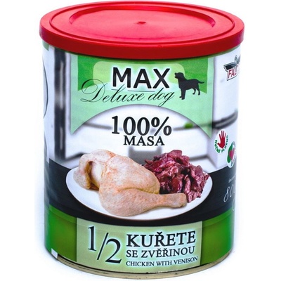 Falco Max deluxe Adult 1/2 kurčaťa s divinou 8 x 800 g
