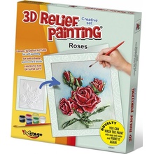MIRAGE HOBBY Kreativní sada 3D malování Relief Painting: Růže