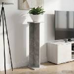 vidaXL Стойка за растения Бетонно сиво 25 x 25, 5 x 80, 5 см (899648)