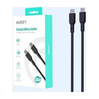 AUKEY USB Cable Aukey USB-C to USB-C 1.8 m Black (Aukey)