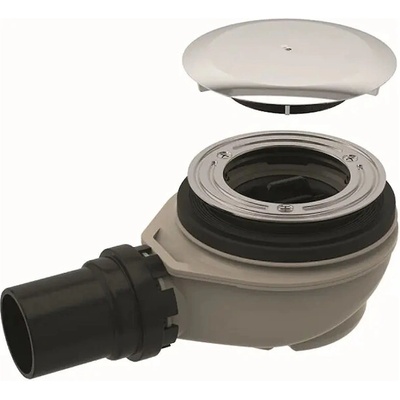 Geberit sprchová odpadní souprava d90 s krytem odpadního ventilu, výška vodního uzávěru 50 mm, chrom lesk 150.551.21.1