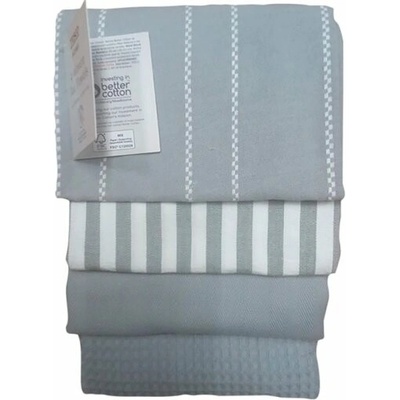 Tesco Home Dobby 45 cm x 65 cm 4 ks šedá